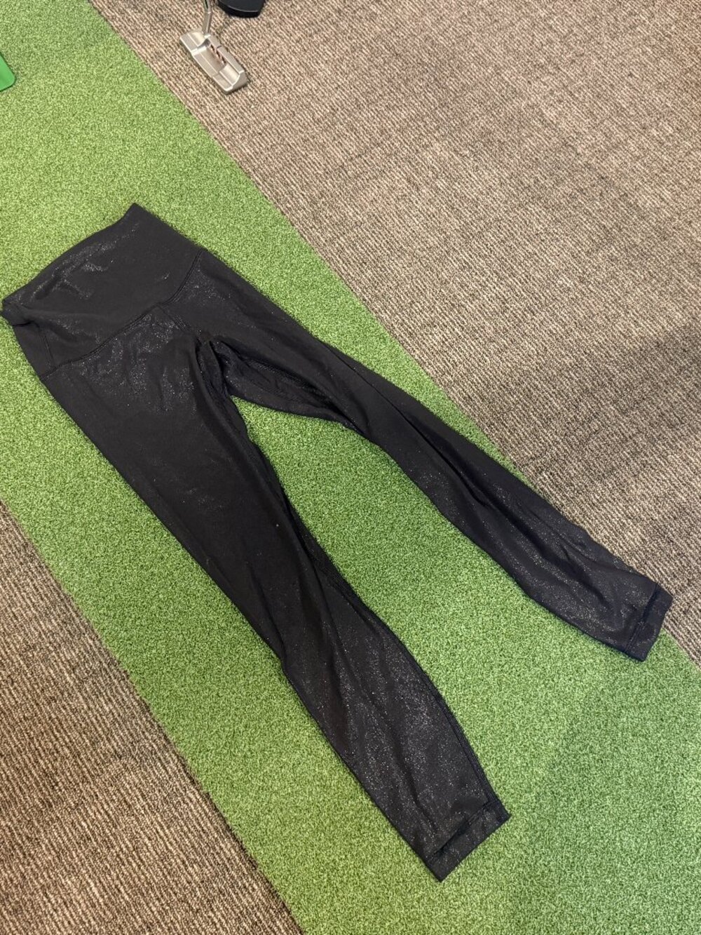 Lululemon Performance Leggings - Shimmery Black - Size 0